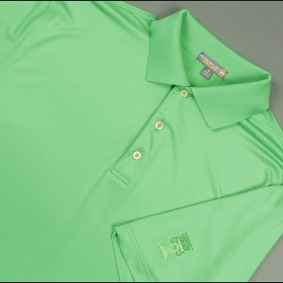 Peter Millar Summer Comfort Green Polo Shirt M - Picture 1 of 5